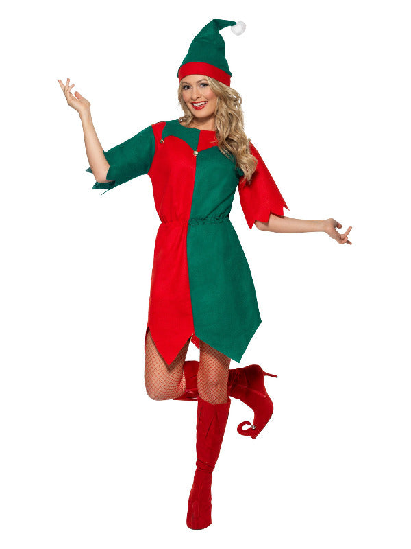 Elf Costume, Red & Green