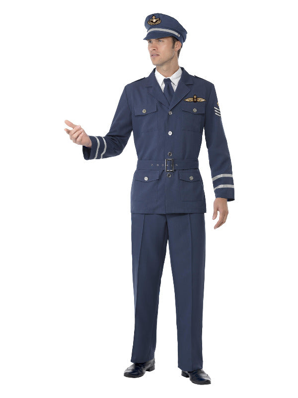 WW2 Air Force Captain Costume, Blue