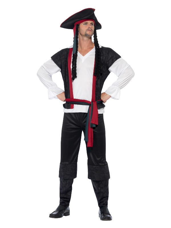 Aye Aye Pirate Captain Costume, Black