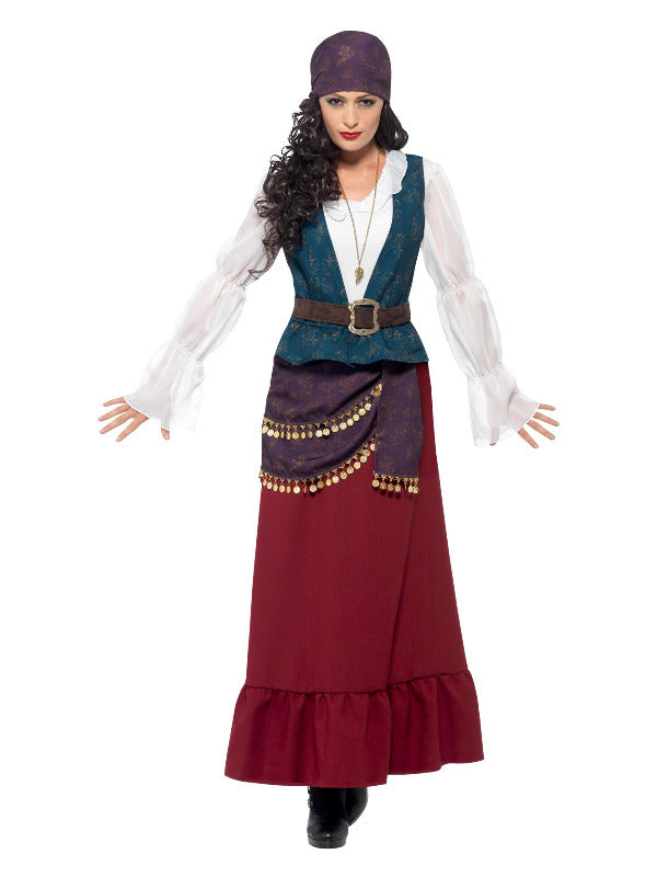 Deluxe Pirate Buccaneer Beauty Costume, Purple