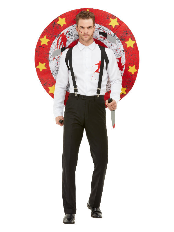 Deluxe Knife Thrower Costume, Red & White