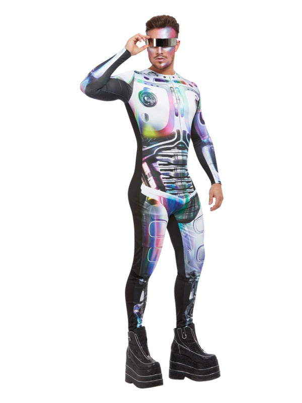 Cyber Space Alien Costume, Multi