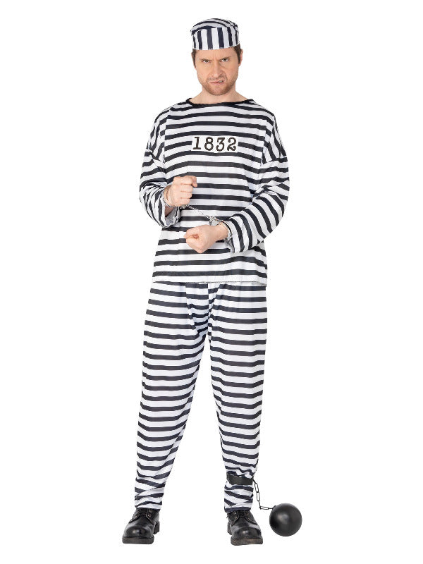 Convict Costume, Black & White